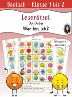 Vorschau - Arbeitsblätter - Wer bin ich? - Leserätsel - Dot Dudes - Deckblatt