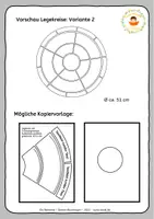 Vorschau - Mal- und Bastelvorlagen - Editierbarer Legekreis - Vorlagen mit 5 Kreissegmenten (kommerziell, editierbar) - Seite 2