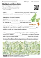 Vorschau - Arbeitsblätter - Arbeitsblatt "Farne" + Onlineübung & MP3 + Mindmap + Infografik - Deckblatt