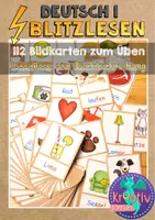 Vorschau - Arbeitsblätter - Materialpaket: Blitzlesen und Schreiben -112 Wörter für Klasse 1 - Seite 1