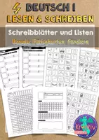 Vorschau - Arbeitsblätter - Blitzlesen und Schreiben - Schreibblätter und Listen - Deckblatt