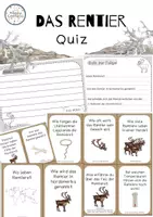 Vorschau - Arbeitsblätter - Das Rentier - Quiz - Seite 1