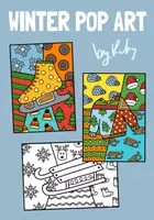 Vorschau - Arbeitsblätter - Winter Pop Art zum Weiter und Ausmalen ❄️ Kunstprojekt - Deckblatt