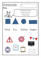Vorschau - Arbeitsblätter - Wochenhausaufgabe zu den Flächenformen - Seite 2