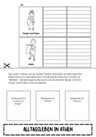 Vorschau - Unterrichtsreihen - Lapbook I Flipbook Alltagsleben in Athen I Interaktives Unterrichtsmaterial - Seite 1