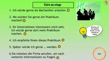 Vorschau - Interaktives Material - Faire un stage - Redemittel - Kommunikation - Seite 2