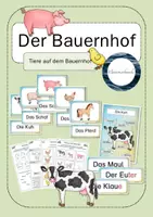 Vorschau - Unterrichtsreihen - Der Bauernhof: Tiere auf dem Bauernhof - Deckblatt