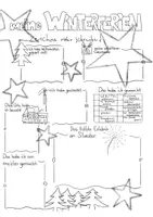 Vorschau - Arbeitsblätter - Meine Winterferien - Deckblatt