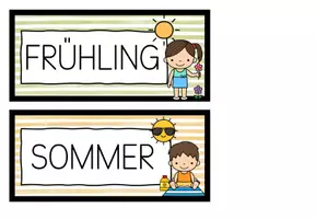 Vorschau - Poster - Klassenkalender - Tafelkalender - Tafelmaterial - Seite 1