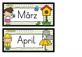 Vorschau - Poster - Klassenkalender - Tafelkalender - Tafelmaterial - Seite 3