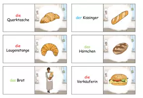 Aperçu - Jeux - Domino "In der Bäckerei" Thème des achats - Allemand - Page 2