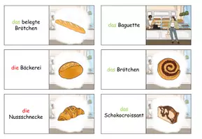 Aperçu - Jeux - Domino "In der Bäckerei" Thème des achats - Allemand - Page 3