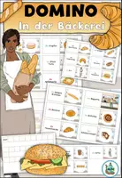 Aperçu - Jeux - Domino "In der Bäckerei" Thème des achats - Allemand - Page de couverture