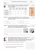 Vorschau - Arbeitsblätter - Wahrscheinlichkeit - Test 8. Klasse - Deckblatt