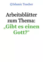 Vorschau - Arbeitsblätter - Arbeitsblätter zum Thema: Gibt es einen Gott? - Deckblatt