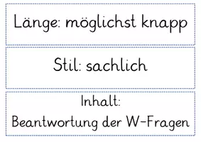 Vorschau - Arbeitsblätter - Berichte, Deutsch Klasse 6 - Seite 1