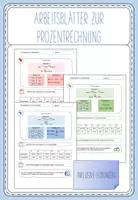 Vorschau - Arbeitsblätter - Arbeitsblätter zur Prozentrechnung - Deckblatt