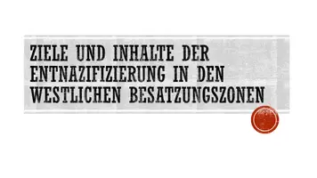 Vorschau - Präsentationen/Tafelbilder - Entnazifizierung im animierten PowerPoint-Schaubild (2 Schaubilder) - Seite 3