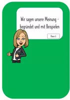 Vorschau - Unterrichtsreihen - Lernstraße - Wir sagen unsere Meinung - Deckblatt