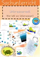 Vorschau - Unterrichtsreihen - Wer lebt wo Unterwasser? Sachunterrichtsreihe, Dossier, 1. Klasse, 2. Klasse - Deckblatt