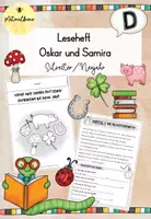 Vorschau - Arbeitsblätter - Leseheft "Neujahr" - Oskar und Samira - Deckblatt