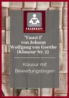 Vorschau - Klassenarbeiten - Faust I (J. W. v. Goethe) - Klausur mit Erwartungshorizont (zur Szene "Kerker") - Deckblatt