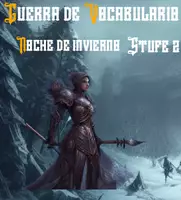 Vorschau - Bildkarten - Guerra de Vocabulario: Nivel 2: Noche de invierno - Deckblatt