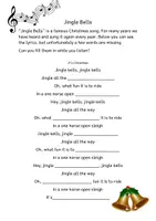 Vorschau - Arbeitsblätter - Jingle Bells Lückentext: Weihnachtslied für Lese- und Hörverstehen in der Grundschule / Englisch / Klasse 3-4 - Seite 2
