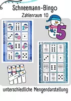 Vorschau - Spiele - Winter - Bingo: Unterschiedliche Mengendarstellungen (ZR 10) - Deckblatt