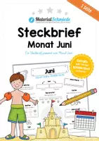 Vorschau - Arbeitsblätter - Steckbrief Monat Juni - Deckblatt