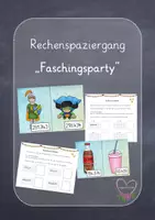 Vorschau - Arbeitsblätter - Rechenspaziergang "Faschingsparty" (ZR 1 Mio.) - Deckblatt