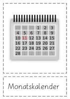 Vorschau - Arbeitsblätter - Kalender - Arten - Tafelmaterial und Arbeitsblatt - Seite 3