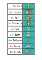 Vorschau - Spiele - Lese- Dominos. Wort und Bild- Zuordnung - Seite 2