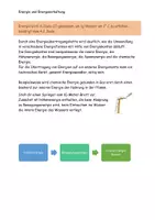 Vorschau - Arbeitsblätter - Physik Energie und Energieerhaltung Texte Grafiken Aufgaben Lösung - Seite 1