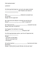 Vorschau - Arbeitsblätter - Interrogativpronomen Merkblatt Aufgaben Lösung - Seite 2