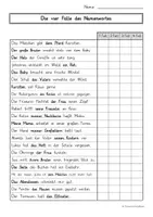 Vorschau - Arbeitsblätter - 5 ABS Die vier Fälle des Namenwortes/Nomens - Seite 2