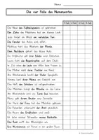 Vorschau - Arbeitsblätter - 5 ABS Die vier Fälle des Namenwortes/Nomens - Seite 3