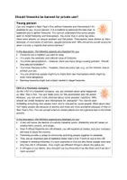 Vorschau - Arbeitsblätter - Role Play Should fireworks be banned for private use? - Seite 2