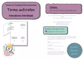 Vorschau - Stationenlernen - Terme aufstellen - Interaktives Merkblatt - Seite 3