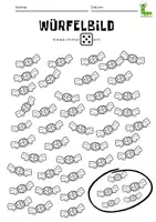 Vorschau - Arbeitsblätter - Zählen bis fünf 🎲✏️ - Seite 1