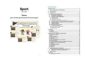 Vorschau - Stundenentwürfe - Unterrichtsbesuch Lehrprobe Wir werden Profischwinger Rhythmische Sportgymnastik - Deckblatt