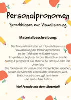 Vorschau - Fördermaterial/Inklusion - Personalpronomen (Sprechblasen zur Visualisierung) - Seite 2