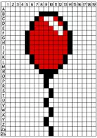 Vorschau - Mal- und Bastelvorlagen - Pixelkunst Karneval, Kunst Grundschule - Seite 2