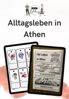 Vorschau - Unterrichtsreihen - Lapbook I Flipbook Alltagsleben in Athen I Interaktives Unterrichtsmaterial - Deckblatt