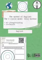 Vorschau - Arbeitsblätter - English as a world language: The three circle model (Kachru) - Deckblatt