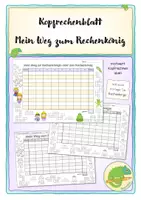 Vorschau - Arbeitsblätter - Kopfrechenblatt - Weg zum Rechenkönig / zur Rechenkönigin (Kopfrechnen) - Deckblatt