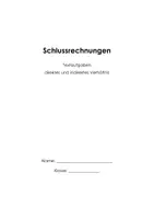 Vorschau - Unterrichtsreihen - Schlussrechnungen Arbeitsheft mit Erklärvideos - Deckblatt