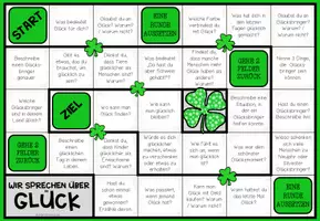 Vorschau - Arbeitsblätter - Glück - Plauderbrettspiel - Seite 1