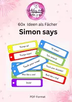 Vorschau - Spiele - #zweifürzwei Simon Says - 60 Befehle - als Fächer - Deckblatt