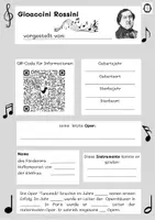 Vorschau - Arbeitsblätter - Steckbriefe Komponisten Klasse 4 mit QR-Codes - Seite 1